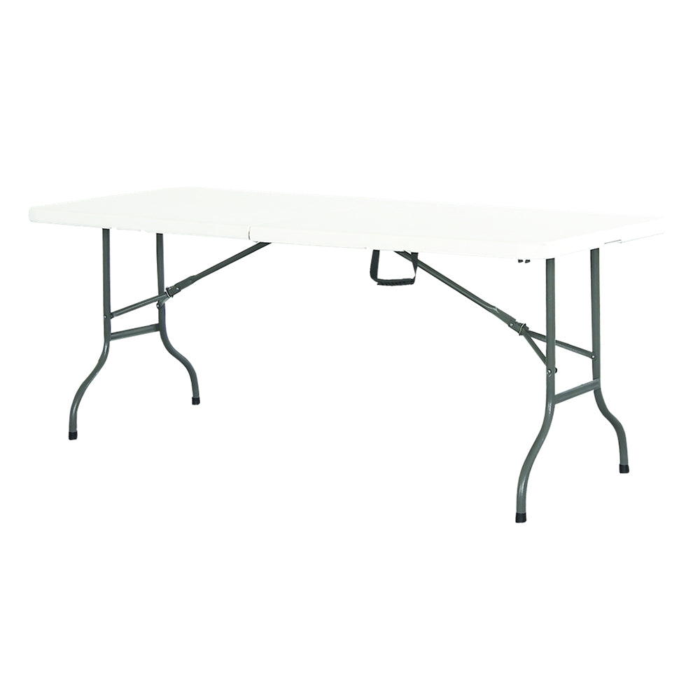 Table Pliante de réception plateau 4.5cm et pieds pliants 183cm Blanc