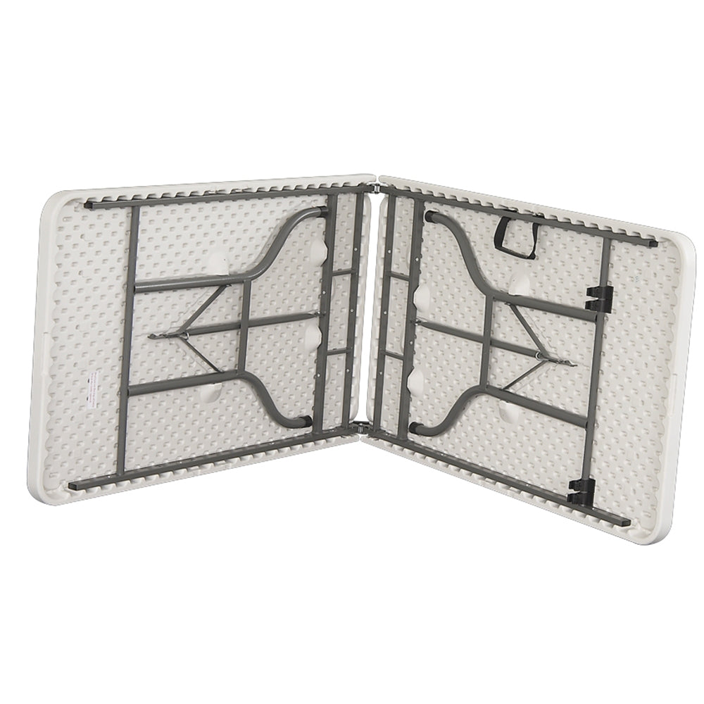 Table de réception pliante 244cm Blanc plateau pliable - 10 places