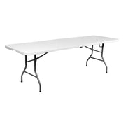 Table de réception pliante 244cm Blanc plateau pliable - 10 places