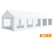 Tente de réception 5x10m tube 38mm bâches PVC classées M2 au feu