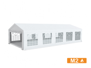 Tente de réception 5x10m tube 50mm bâches PVC classées M2 au feu