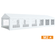 Tente de réception 5x12m tube 38mm bâches PVC classées M2 au feu