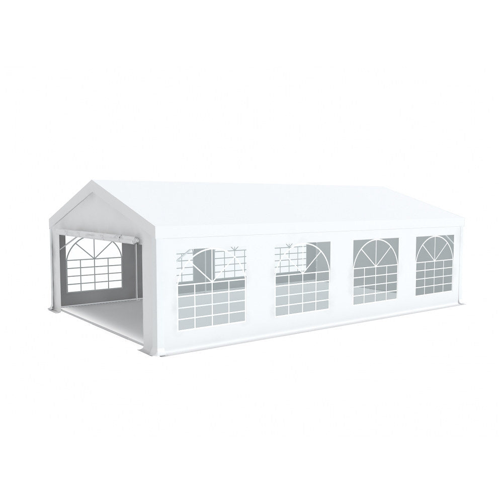Tente de réception homologable 5x8m tube 76mm bâches PVC classées M2 au feu
