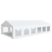 Tente de réception homologable 6x12m tube 76mm bâches PVC 520g/m² classées M2 au feu