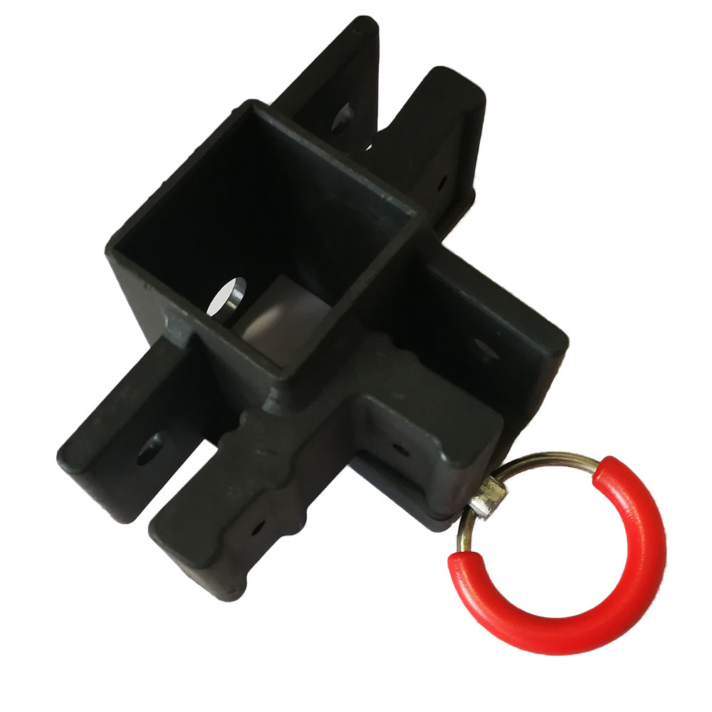 Bague coulissante avec goupille pour pied milieu de tente pliante