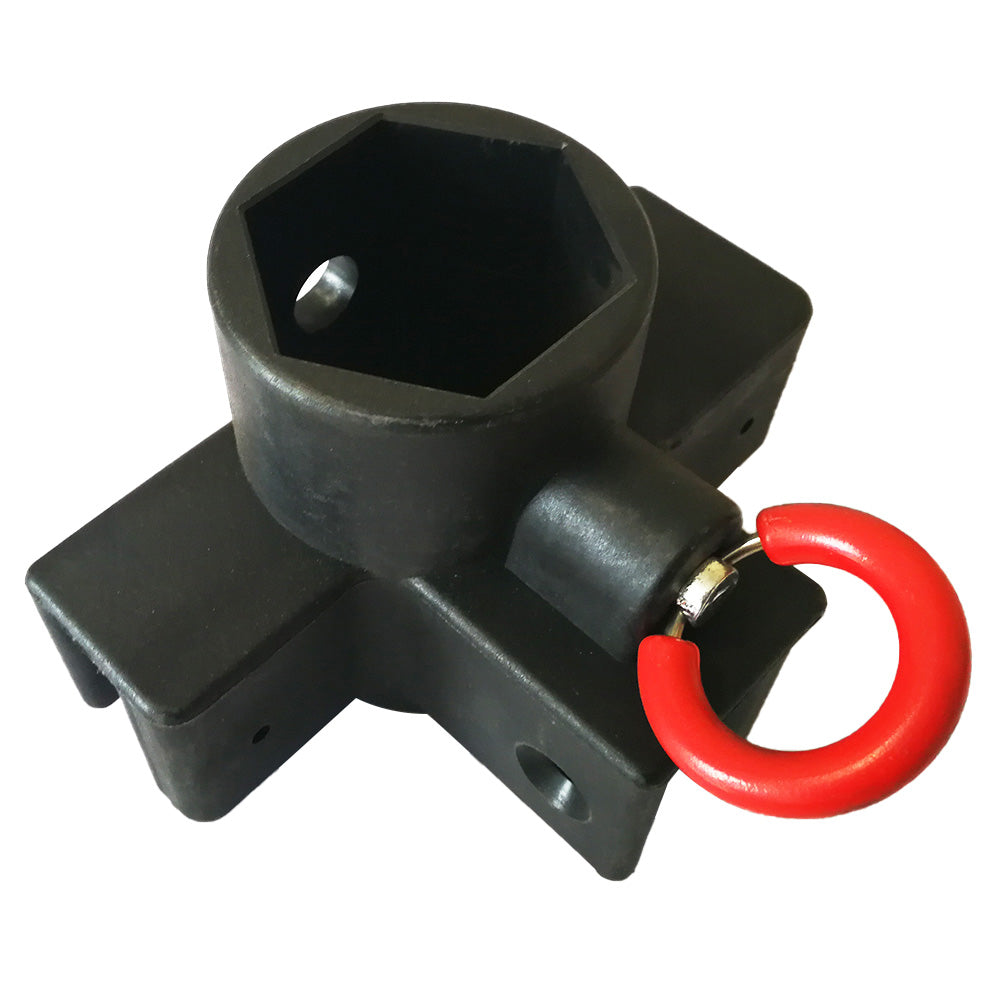 Bague coulissante avec goupille pour pied milieu de tente pliante