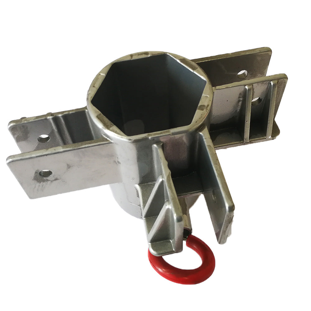 Bague coulissante avec goupille pour pied milieu de tente pliante