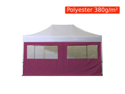 Côté Bache 2 fenêtres avec rideau 4.5m - polyester 380g/m2 - unité