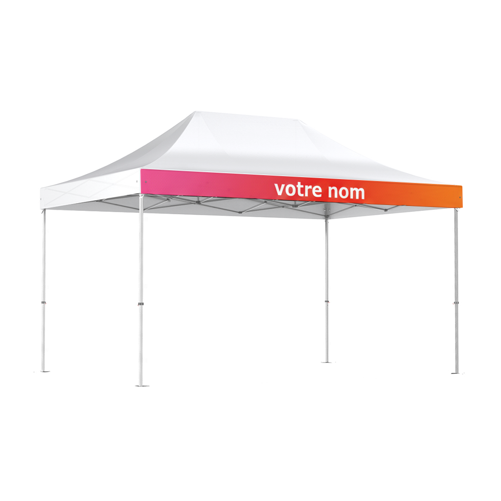 Tente pliante publicitaire 2x3m