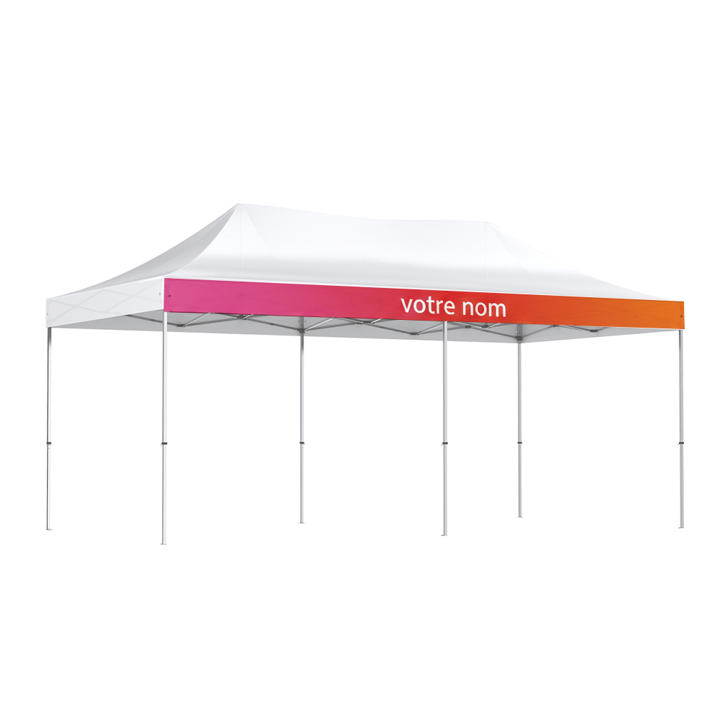 Tente pliante publicitaire 3x6m
