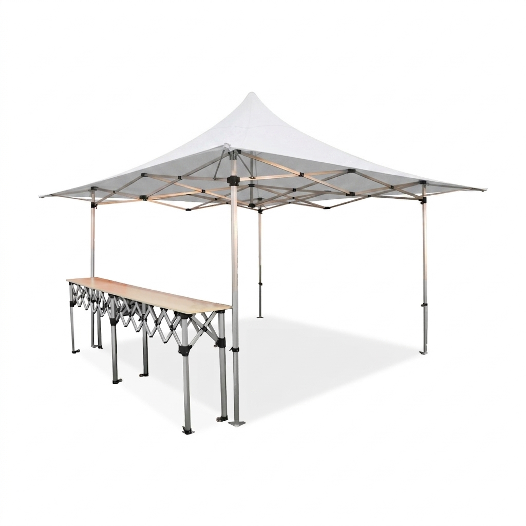 Barnum pliant 3x4.5m Alu 45 - Côtés en option