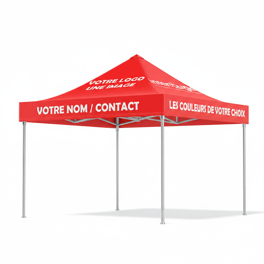 Tente pliante publicitaire 3x3m