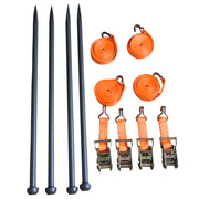 Kit de haubanage 4 sangles + 4 piquets chapiteau