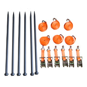 Kit de haubanage 6 sangles + 6 piquets chapiteau