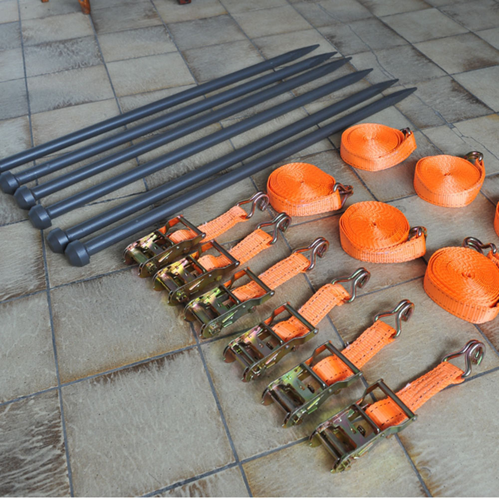 Kit de haubanage 6 sangles + 6 piquets chapiteau