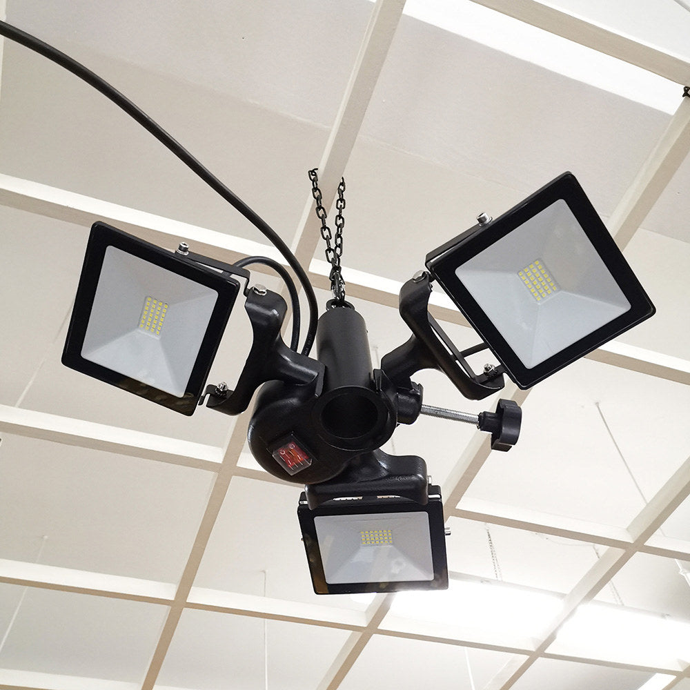 3 lampes LED pour tente pliante et tente de réception