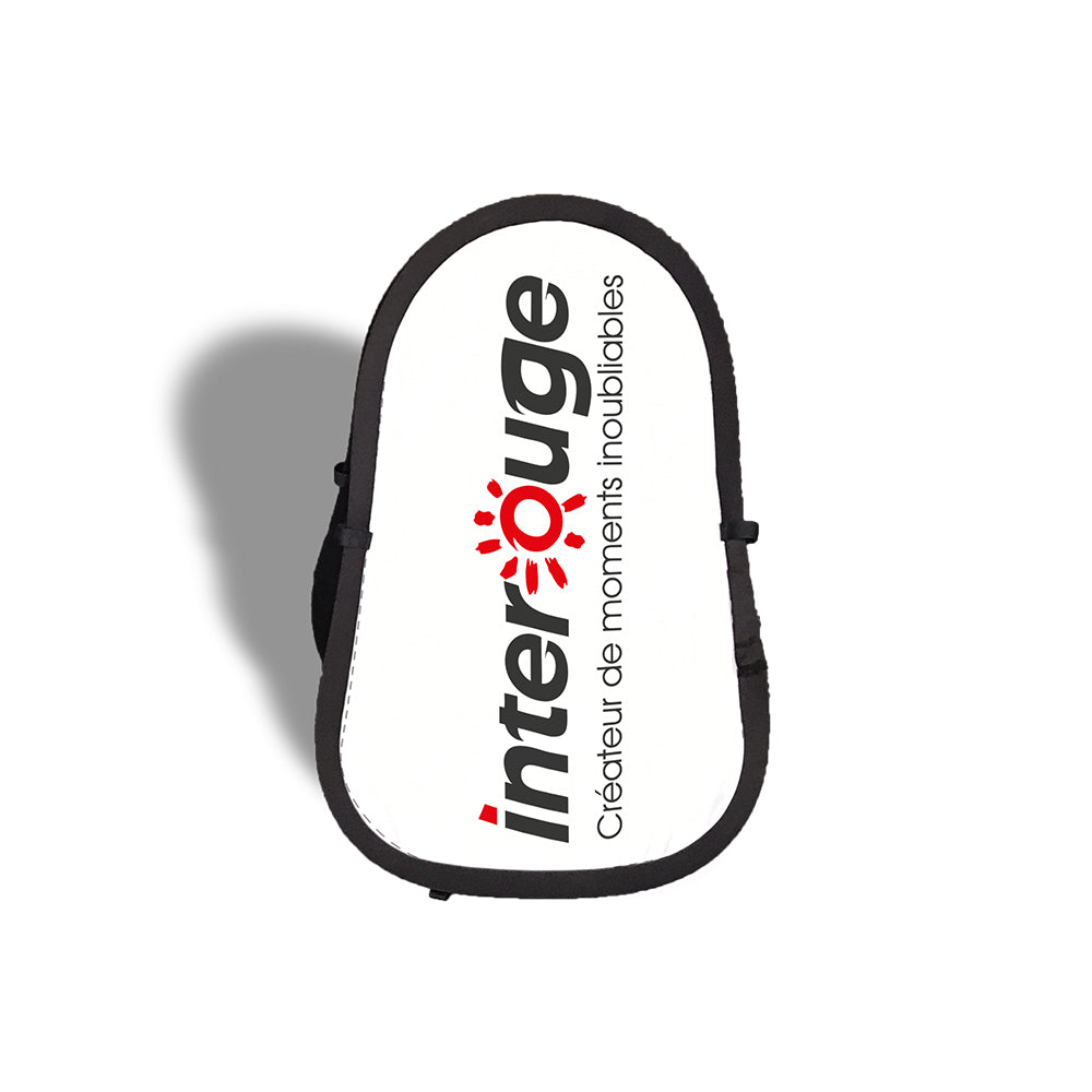 Support publicitaire pop-up vertical 3 tailles recto-verso