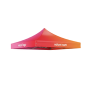 Personnalisation de bache de toit pour tente pliante - Impression numérique