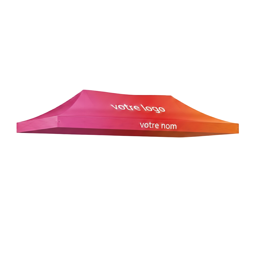 Personnalisation de bache de toit pour tente pliante - Impression numérique