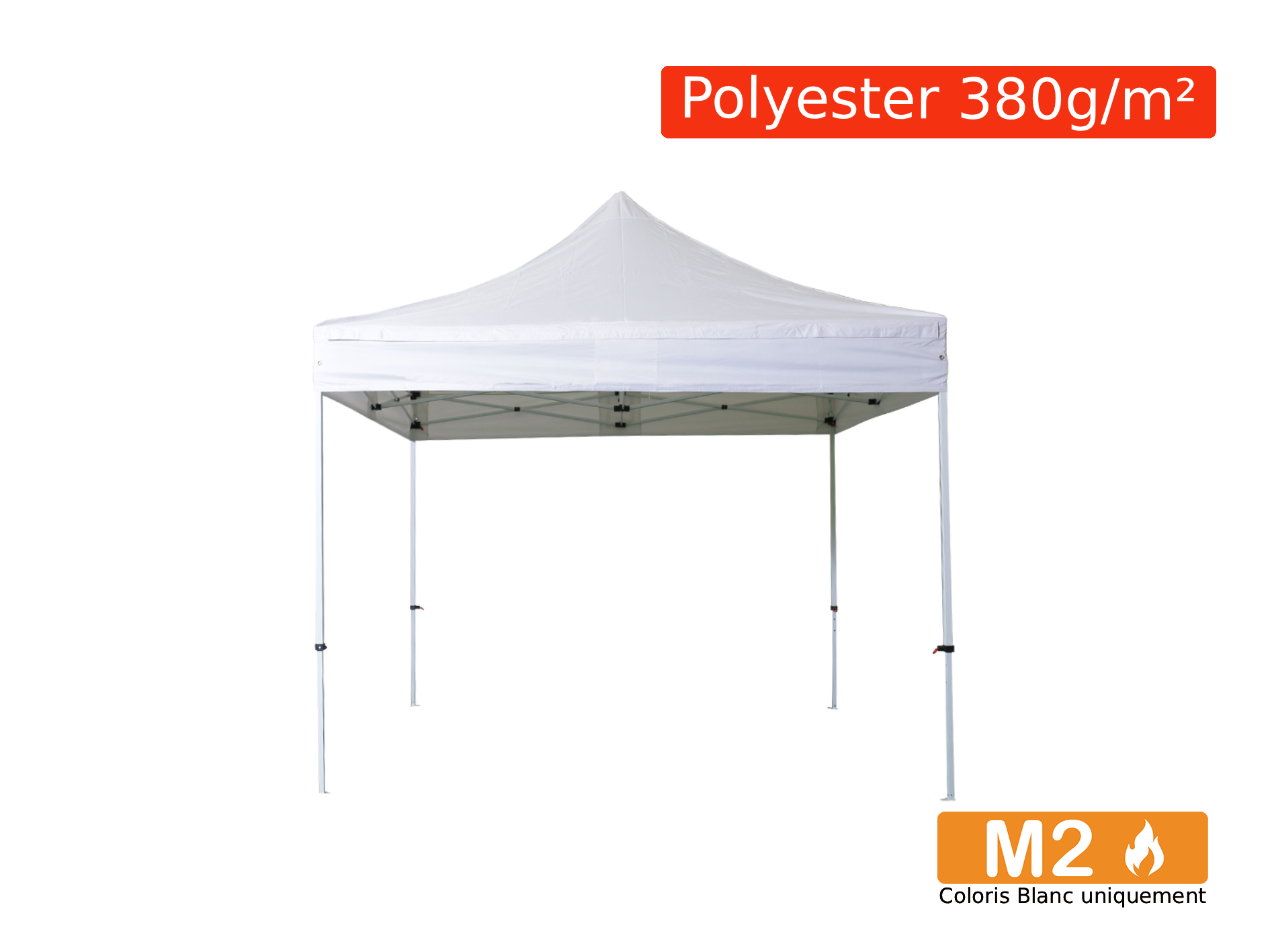 Bâche de Toit Barnum Pliant Polyester pelliculé PVC 380g/m² - Plusieurs tailles