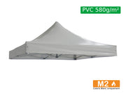 Bâche de Toit Barnum Pliant PVC 580g/m² - Plusieurs tailles - ⚠ Structure non incluse