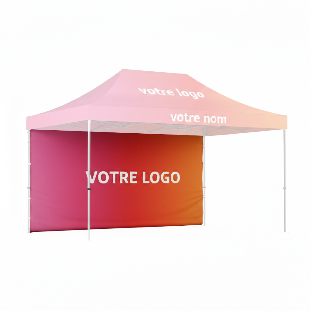 Bache publicitaire personnalisée polyester 300g/m2 - Plusieurs longueurs