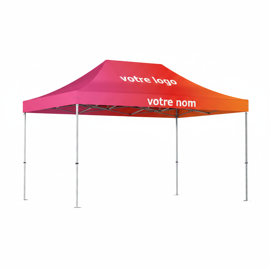 Tente pliante publicitaire 3x4.5m