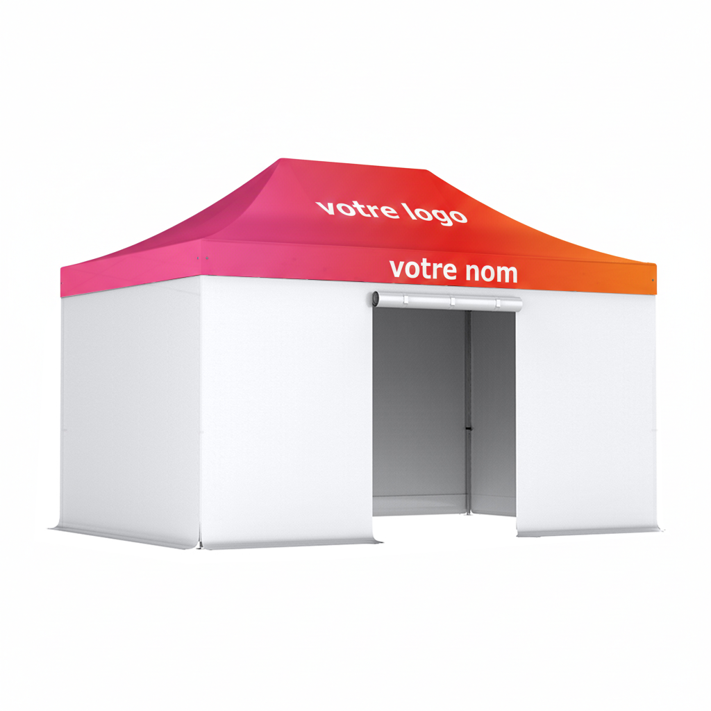 Tente pliante publicitaire 2x3m