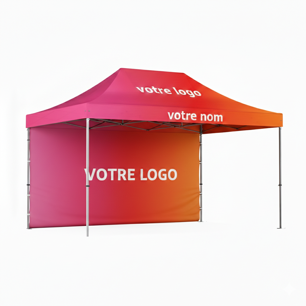 Tente pliante publicitaire 3x4.5m