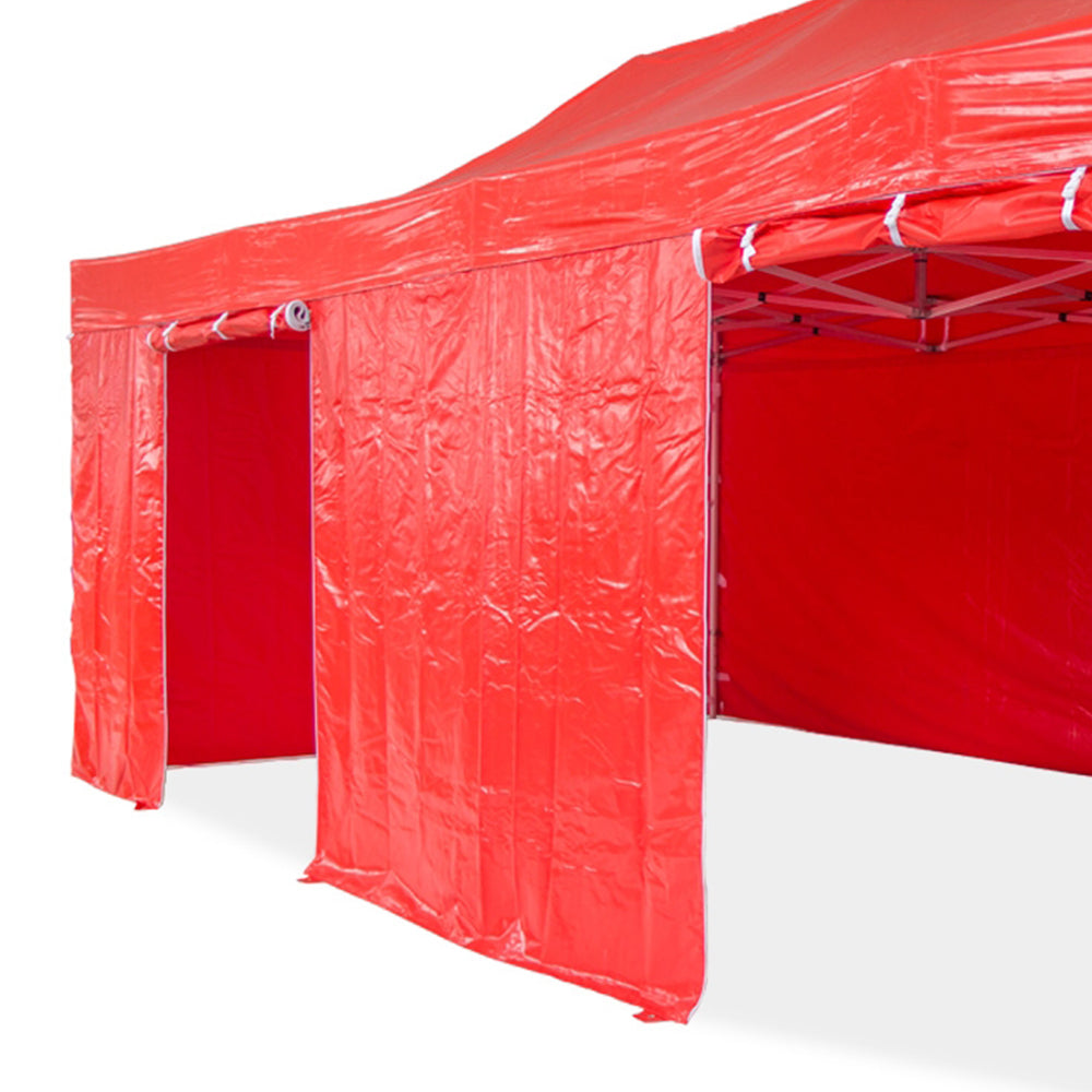 Lot complet bâches latérales PVC 580g/m² - 3 pleins et 1 porte