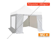 Lot complet bâches latérales Polyester pelliculé PVC 380g/m² - ⚠ Structure et toit non inclus