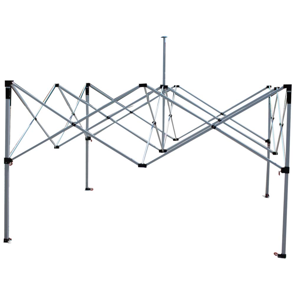 Structure de tente pliante 3x3m acier 32mm 4 pieds carrés