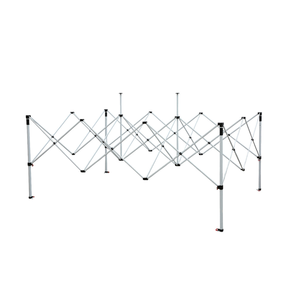 Structure de tente pliante 3x4,5m acier 32mm 4 pieds carrés