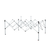 Structure de tente pliante 3x4,5m acier 32mm 4 pieds carrés