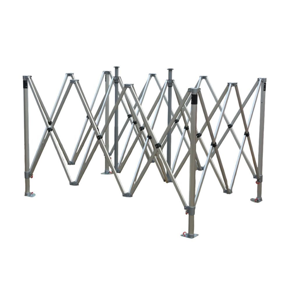 Structure de tente pliante 3x4,5m aluminium 55mm 4 pieds hexagonaux