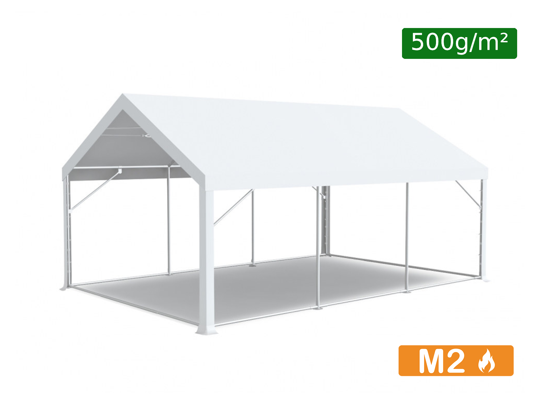 Toit pour chapiteau en PVC 500g/m² - Plusieurs tailles