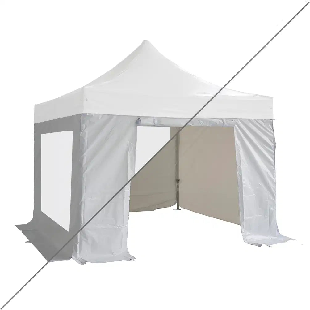 Lot complet bâches latérales Polyester pelliculé PVC 380g/m² - ⚠ Structure et toit non inclus