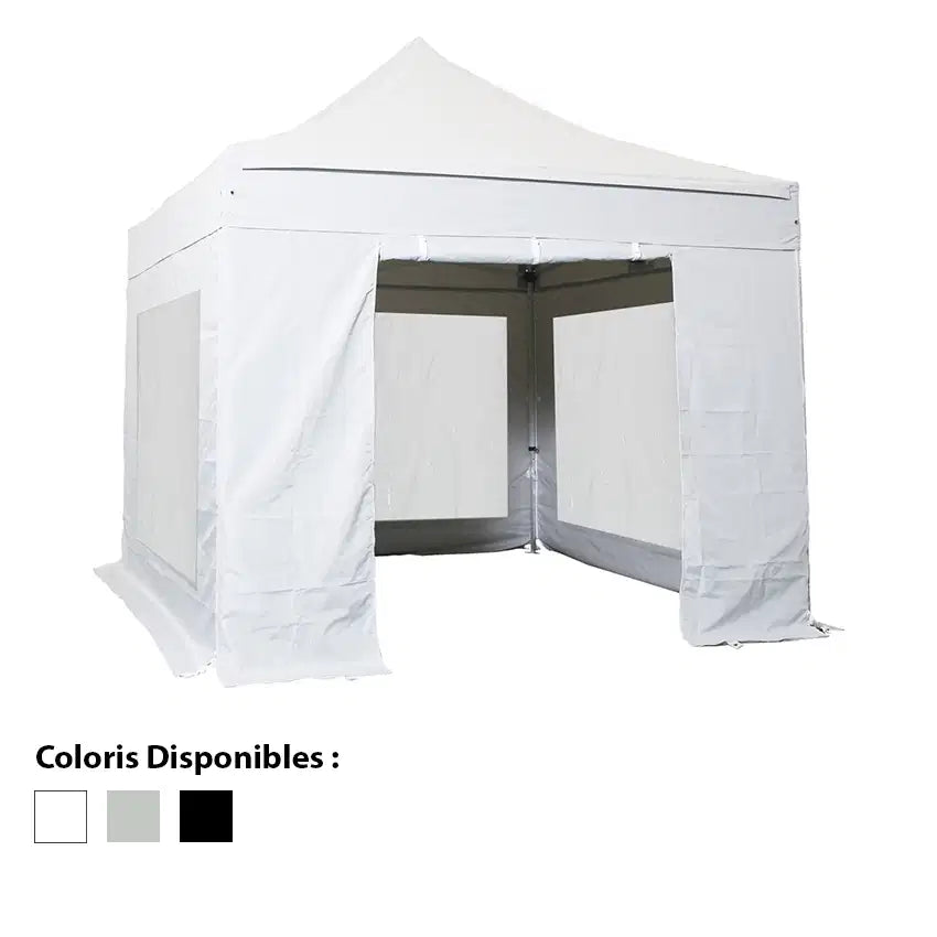 Lot complet bâches latérales Polyester pelliculé PVC 380g/m² - ⚠ Structure et toit non inclus