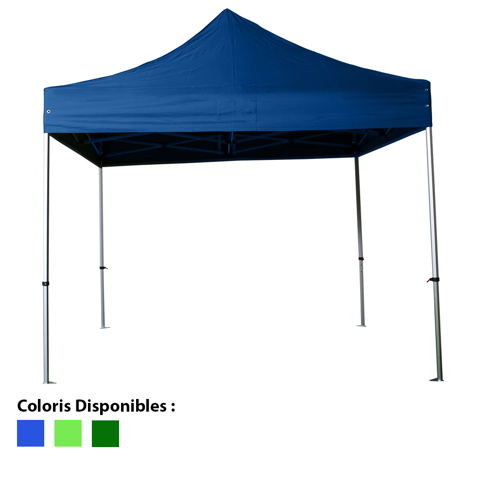 Barnum pliant 3x3m Alu 45 - Côtés en option