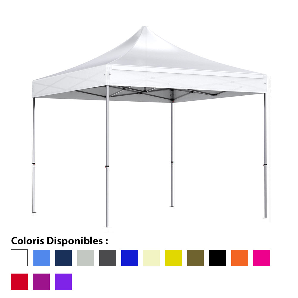 Barnum pliant 3x3m Alu 45 - Côtés en option