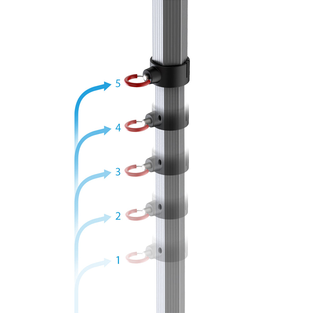 Barnum pliant 3x3m Alu 45 - Côtés en option