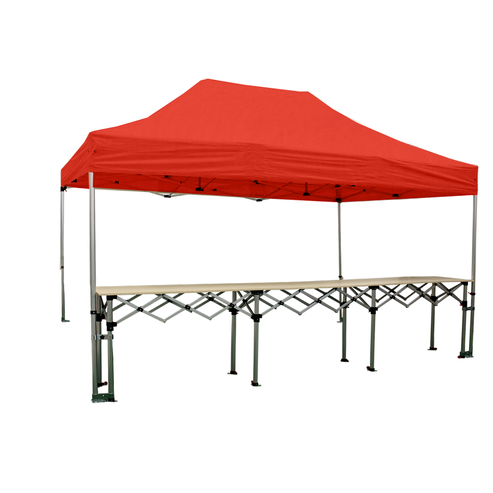 Stand buvette tente pliante 3x4.5m 45mm + 1 comptoir pliant 4.5m