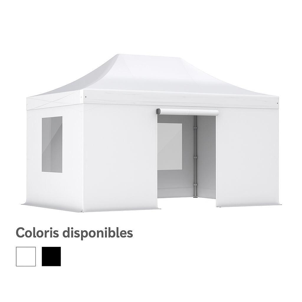 Barnum pliant PRO 3x4.5 Alu 55 - Côtés en option