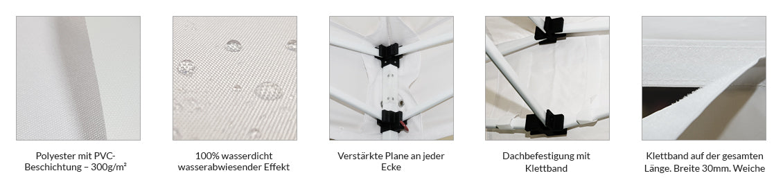 Tente pliante 3x6m Acier 32mm