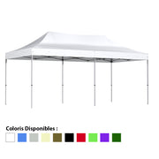 Tente pliante 3x6m Acier 32mm - Côtés en option