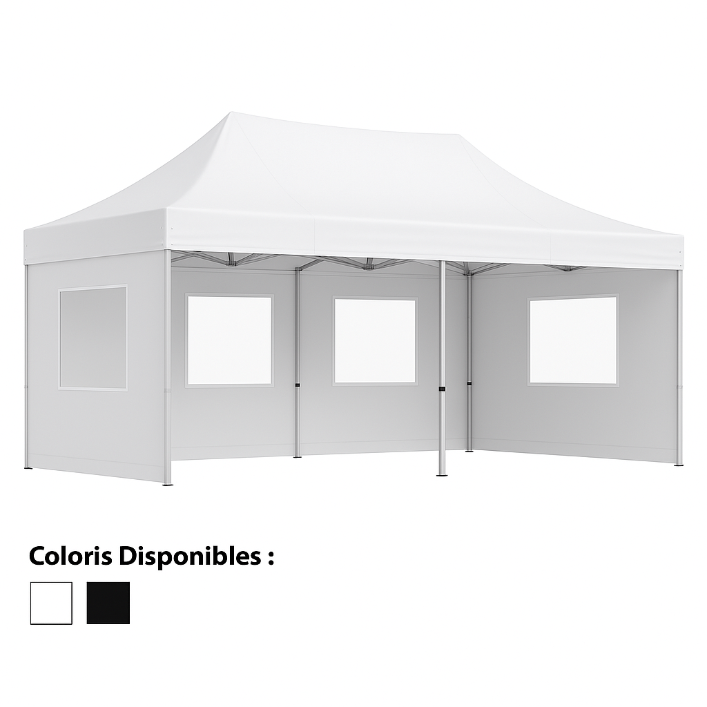 Barnum pliant PRO 3x6 Alu 55 - Côtés en option