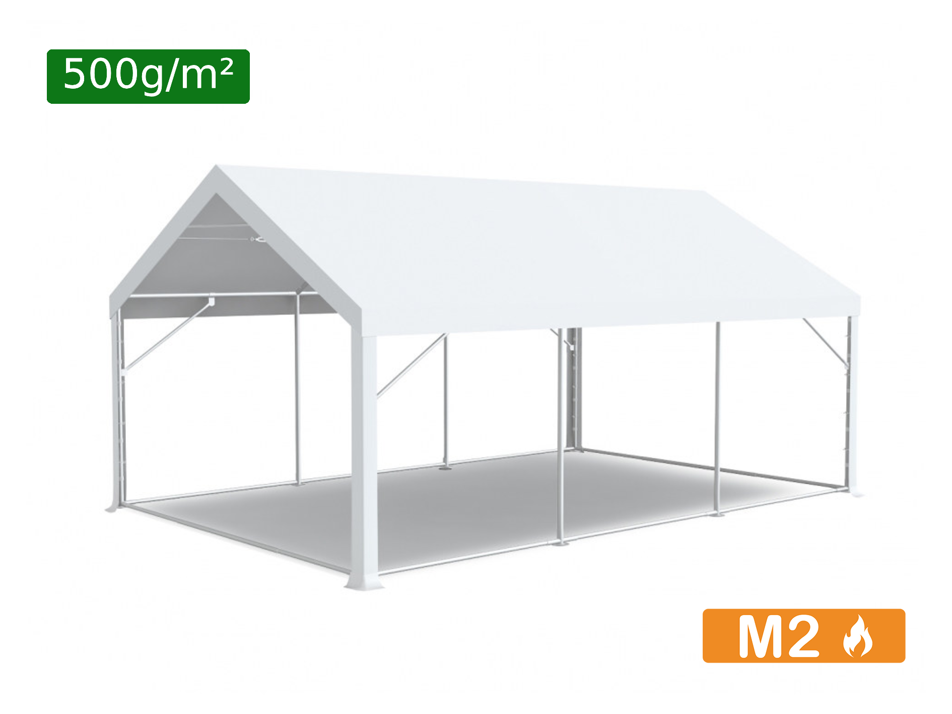 Toit pour chapiteau en PVC 500g/m² - Plusieurs tailles